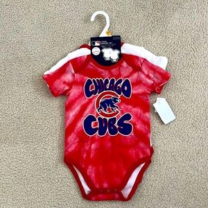 MLB Chicago Cubs 2-piece short sleeve onesie, new with tags